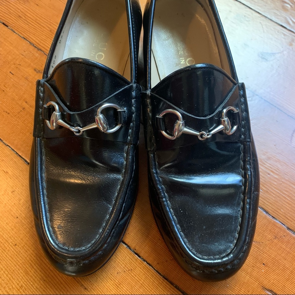 Vintage Gucci Leather Loafers